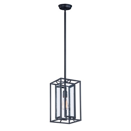 Maxim Lighting Era 1-Light Pendant w/Bulb, Black 21672CDBK/BUL